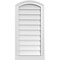 Ekena Millwork Arch Top Surface Mount PVC Gable Vent: Functional, w/ 2"W x 2"P Brickmould Sill Frame, 16"W x 32"H GVPAR16X3203SF - alternate 1